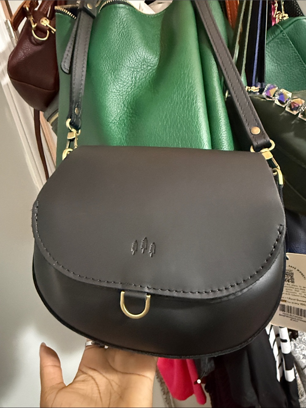 Portland Leather small Black Monaco- premium